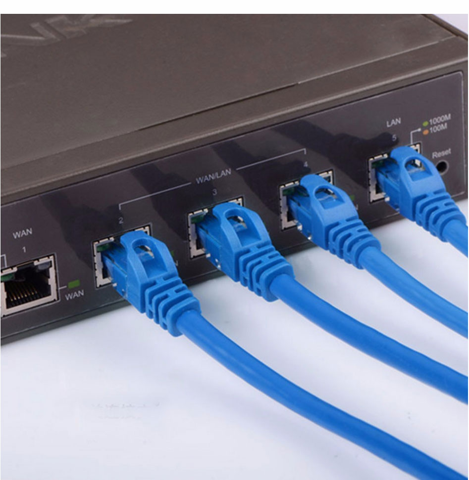 Blue RJ45 Ethernet Cable Internet LAN Cat5 CAT5e