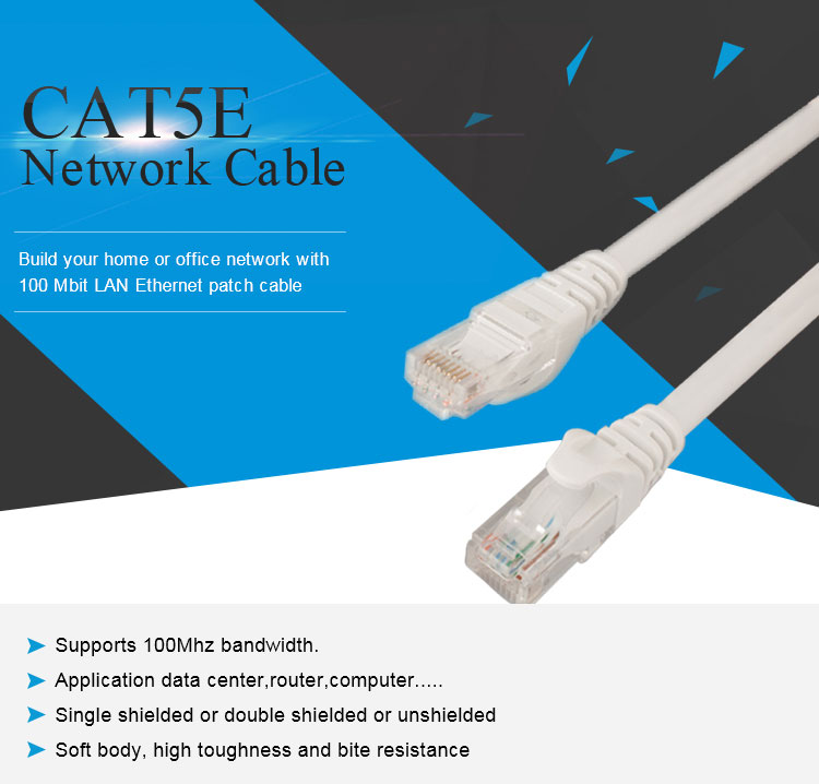 Cat5e Assembly Network Cable With RJ45 Plug