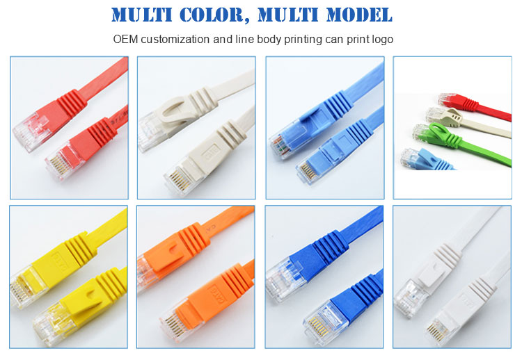 Flat Cat5e Ethernet Cable UTP Cat6 Flat Cable