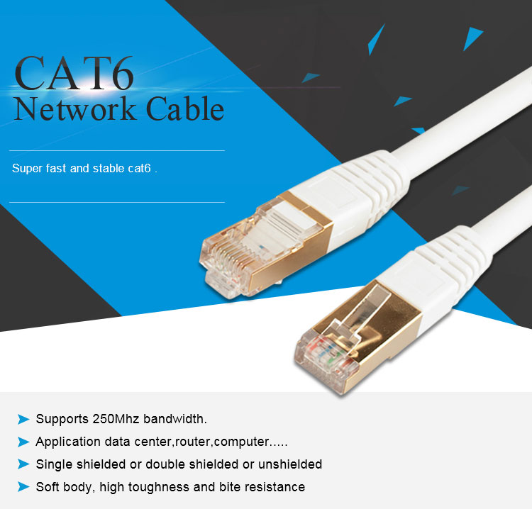 Outdoor Cat6 Shielded Ethernet Cable Network Cable