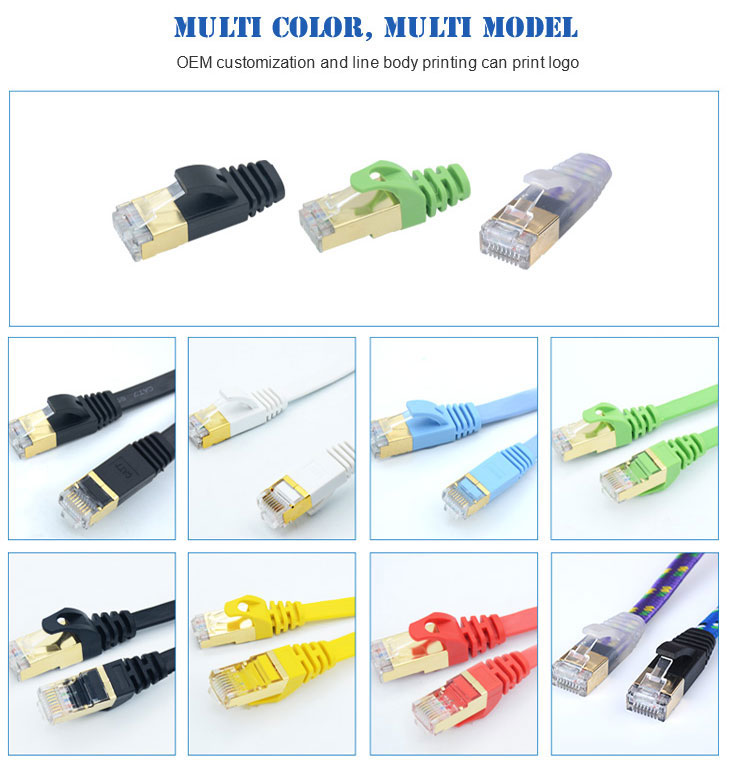 Ultra Slim Flat Cat6 Patch Cord Network Cable